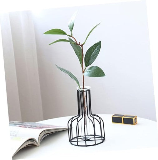 Modernaus dizaino vazų komplektas "Metal 2in1"