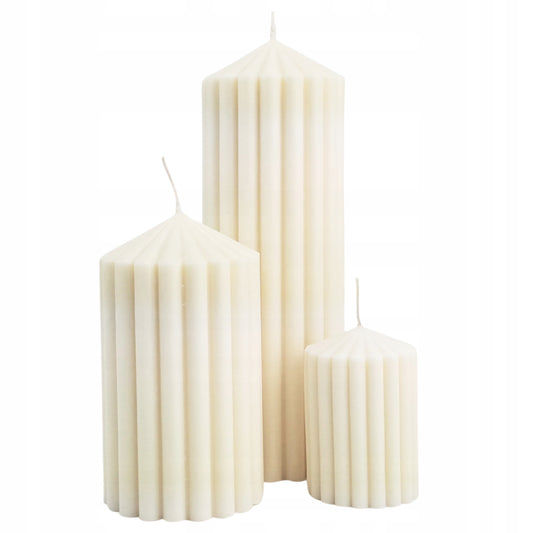 Rankų darbo sojų žvakių komplektas "NOBLE"