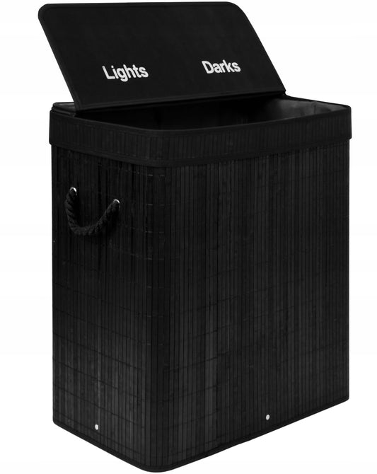 Skalbinių krepšys "Bamboo black"
