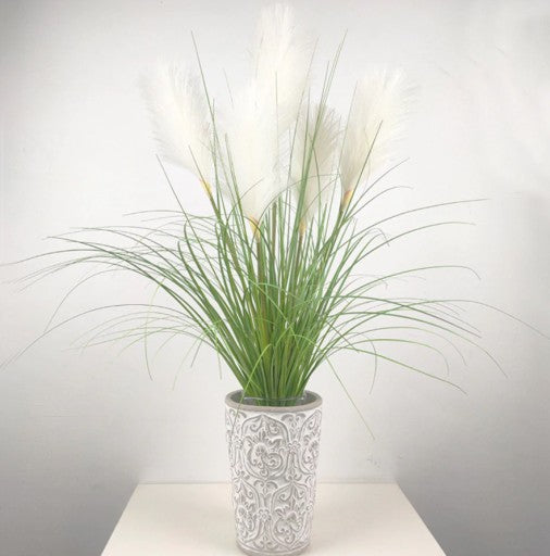 Pampų žolės puokštė su 5 žiedynais